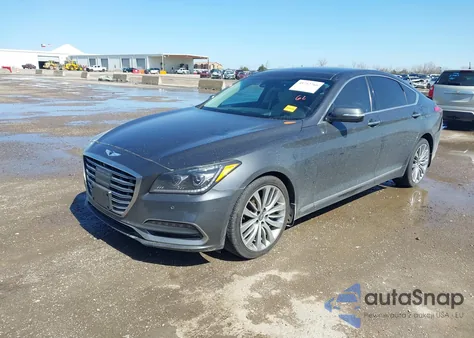 2018 Genesis G80 5.0 Ultimate из США, поврежденный, VIN KMHGN4JF2JU266314